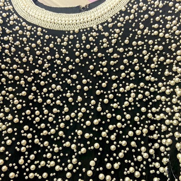 Vintage Pearl/Beaded Drop Waist Dress - Picture 3 of 5